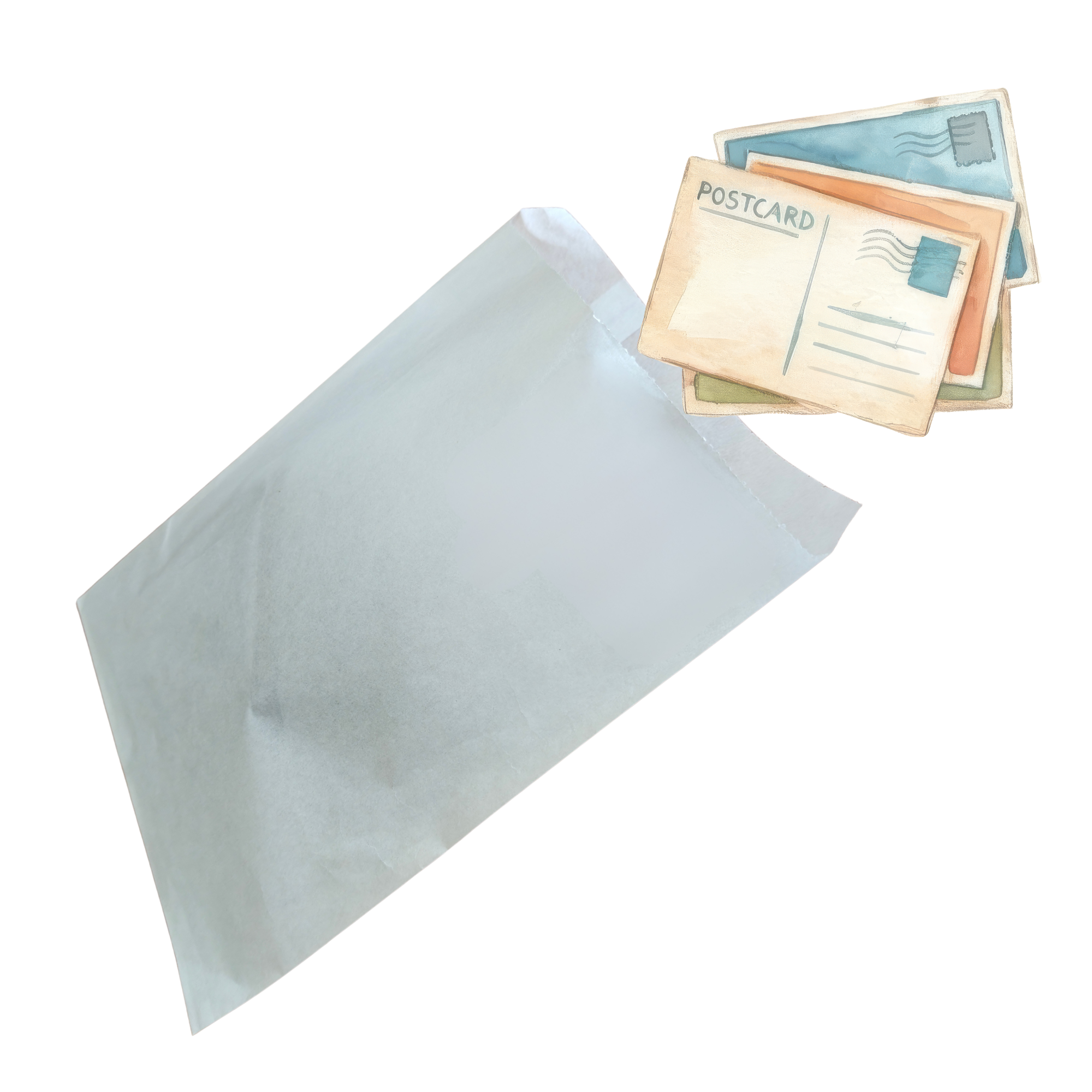 Saco Papel Branco 12x17