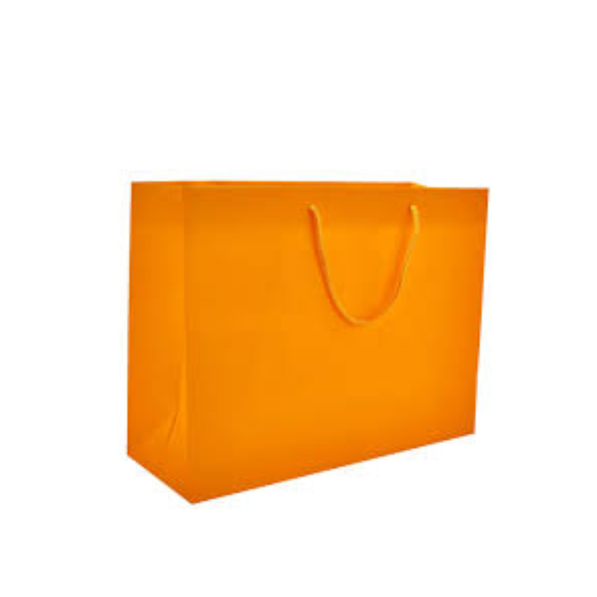 Saco Papel Alça Cordão Laranja 22x10x27
