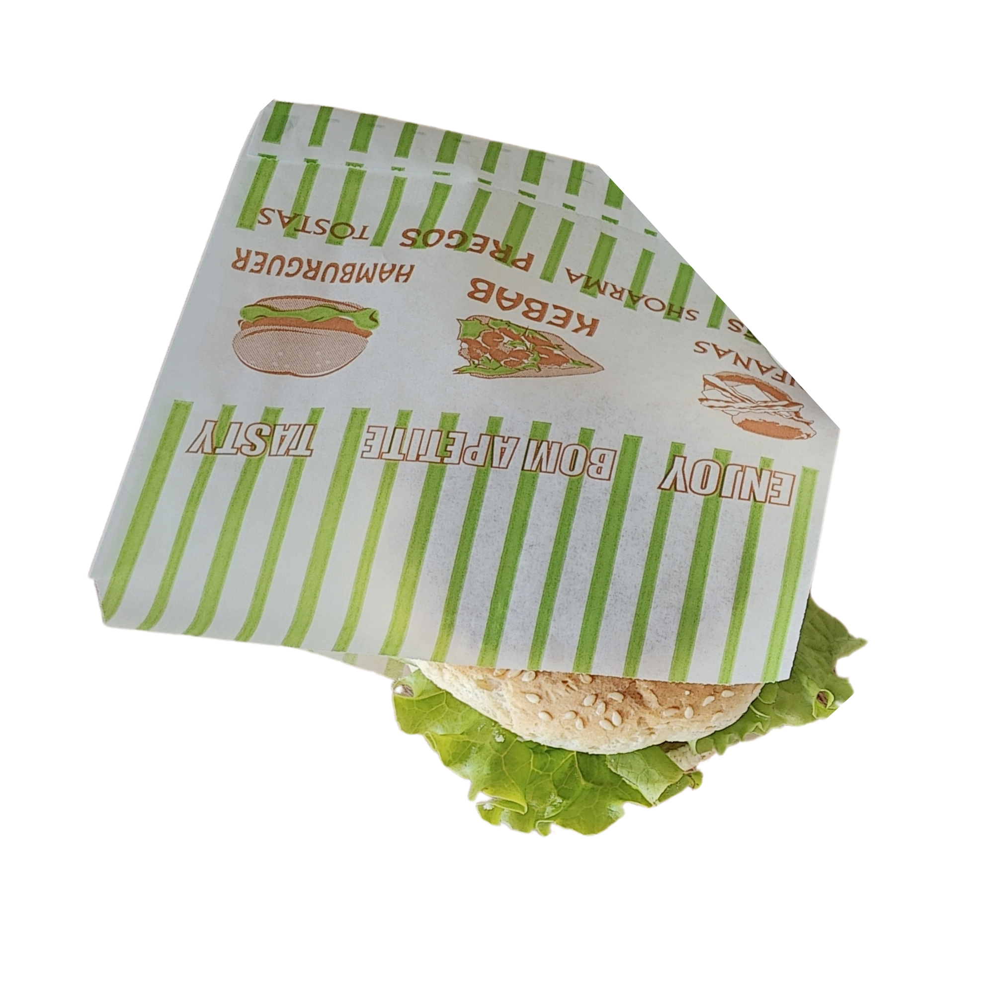 Saqueta Vegetal para Hambúrguer 15x15