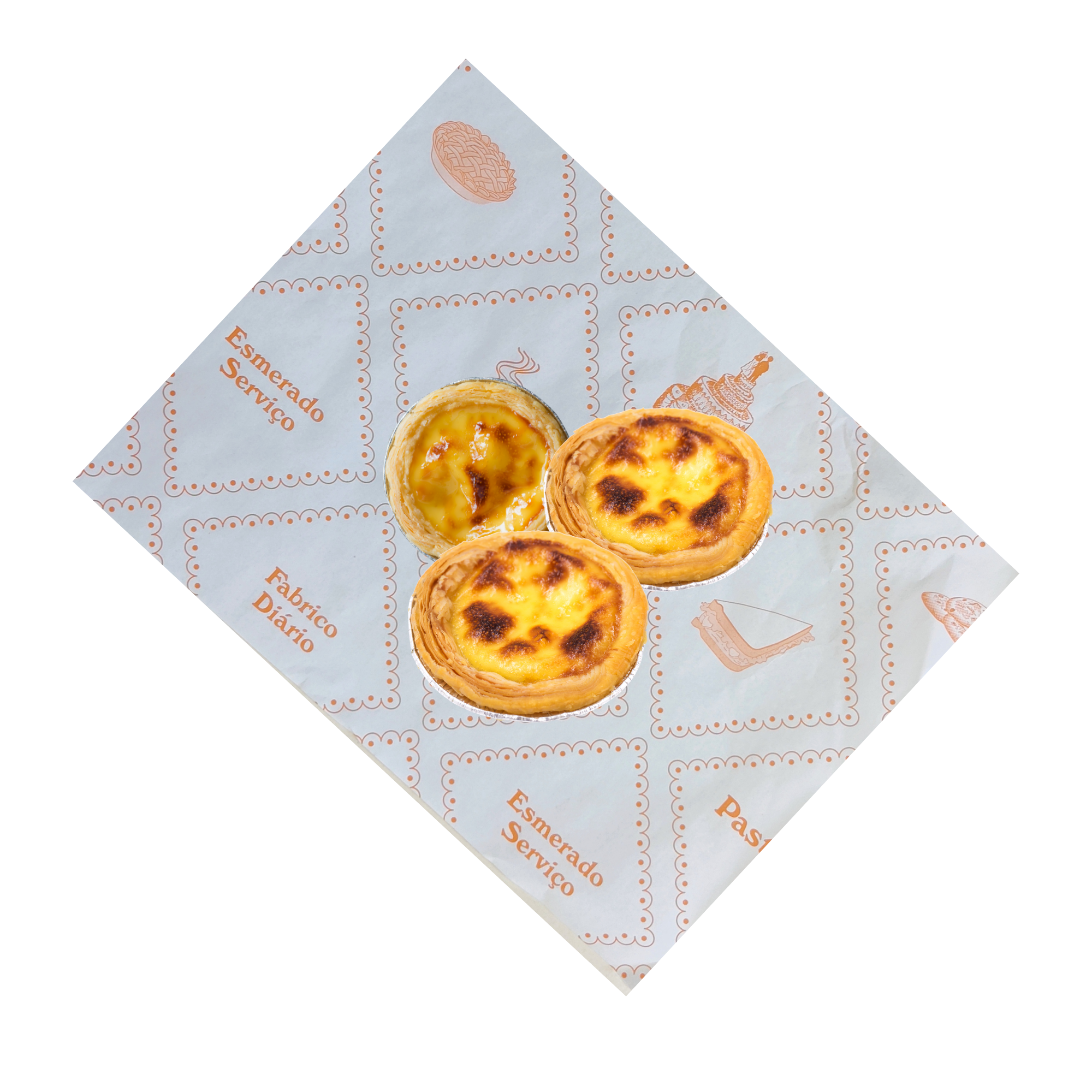 Bobine Papel Pastelaria Laranja 30cm