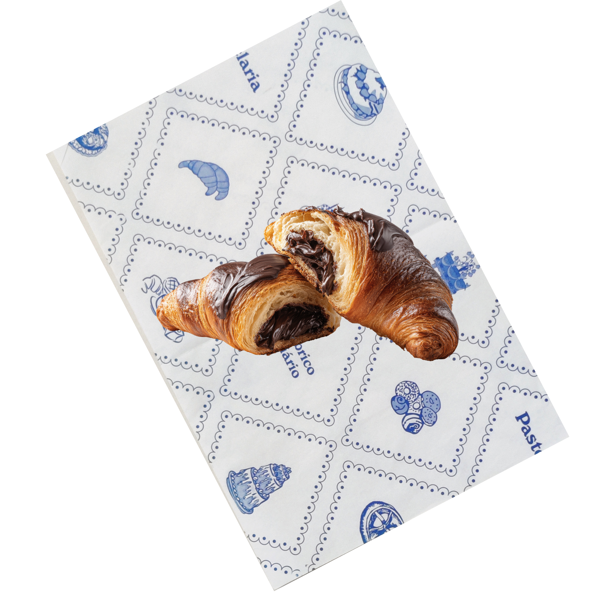 Bobine Papel Pastelaria Azul 30cm