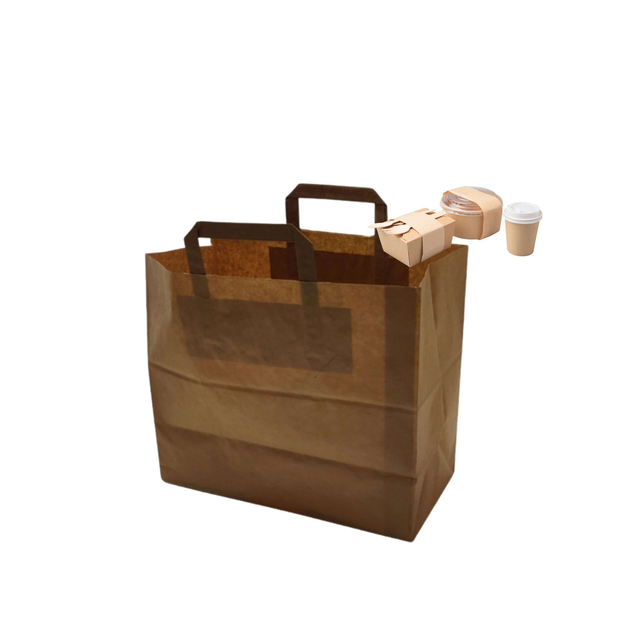 Saco Papel Alça Take-Away 32x17x29