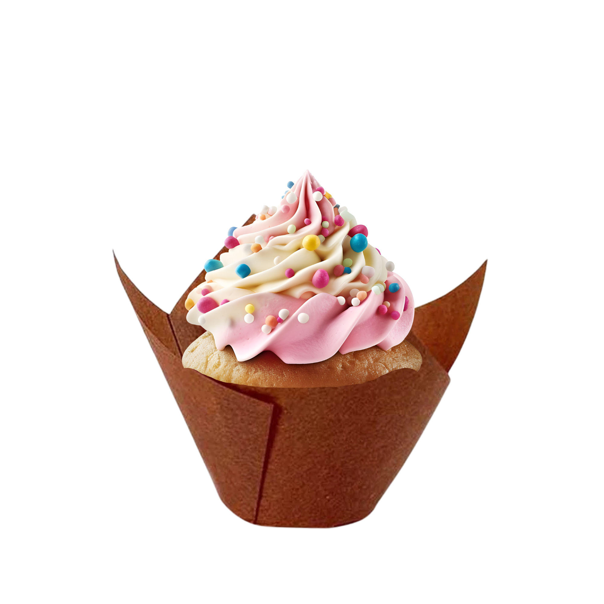 Forma de Papel Cupcake Castanha